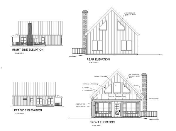 Rear Elevation image of The Mulberry Grove House Plan